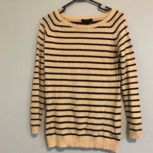 Forever 21 off-white striped sweater